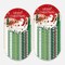 Christmas Tree Santa Claus Paper Plates Party Supplie Plates and Napkins Birthday Disposable Tableware Set Party Dinnerware Serves 8 Guests for Plates, Napkins, Cups 68PCS